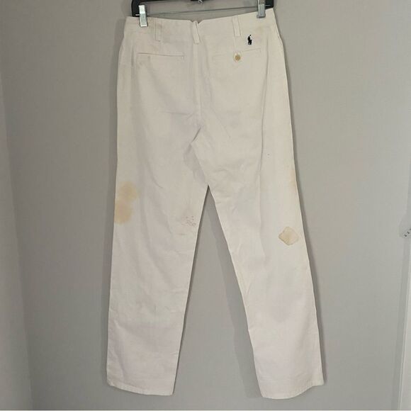 Polo Ralph Lauren boys’ High Waist White Straight Cut Denim Pants size 18 - Picture 5 of 7